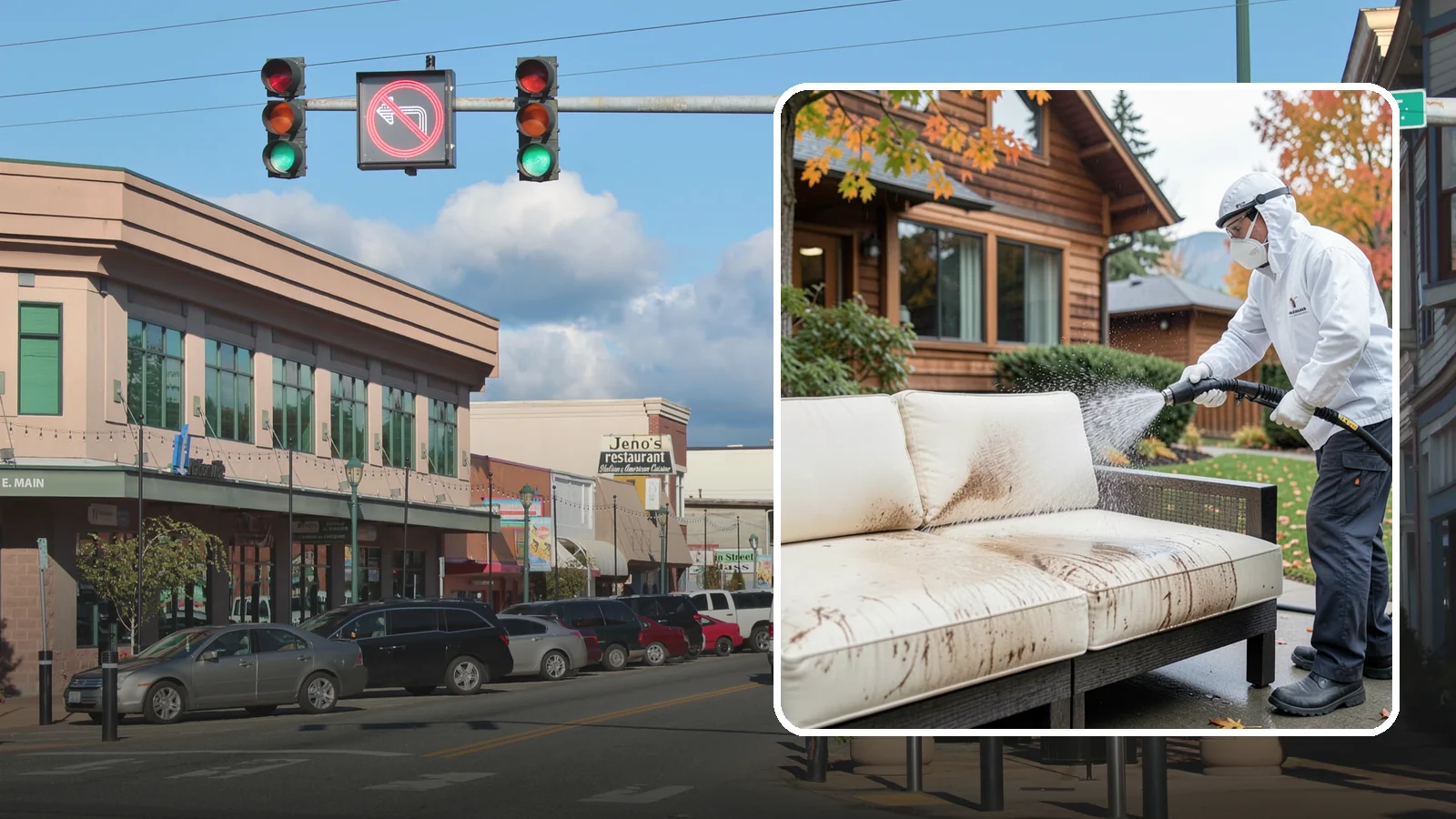 Outdoor Cushion Cleaning in Monroe, Snohomish County, WA - We wash, sanitize, and dry outdoor cushions to pull out the mustiness that settles in during long PNW wet seasons.