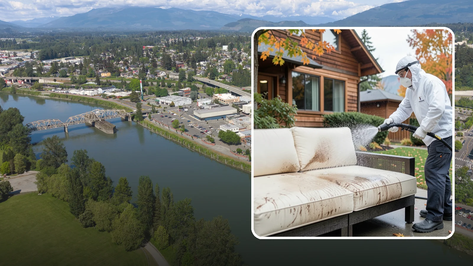 Outdoor Cushion Cleaning in Mount Vernon, Skagit County, WA - We wash, sanitize, and dry outdoor cushions to pull out the mustiness that settles in during long PNW wet seasons.