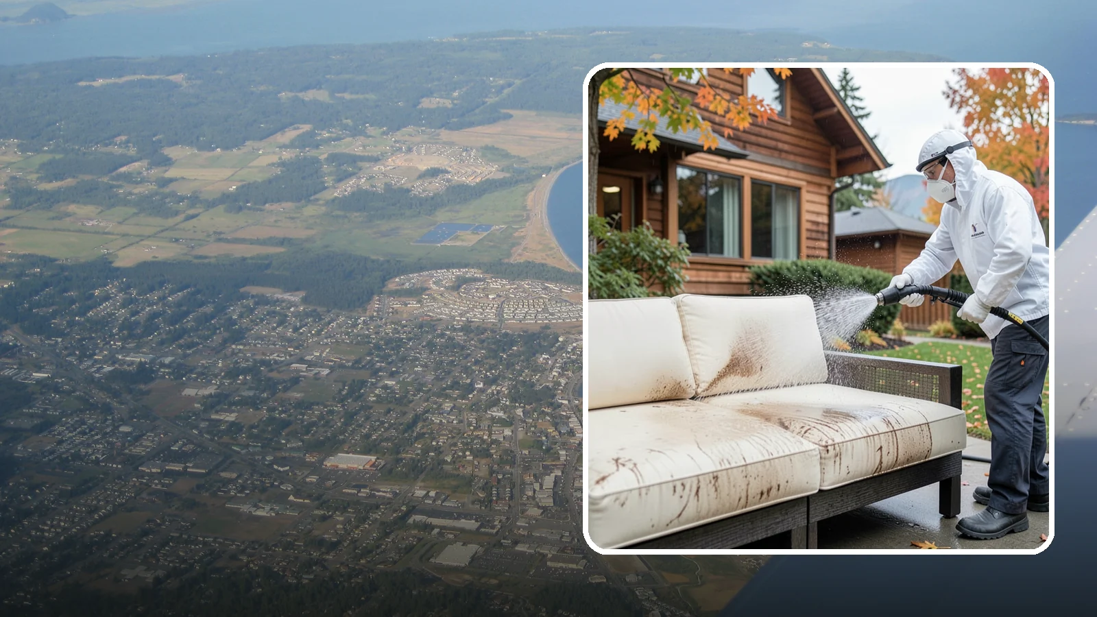 Outdoor Cushion Cleaning in Oak Harbor, Island County, WA - We wash, sanitize, and dry outdoor cushions to pull out the mustiness that settles in during long PNW wet seasons.
