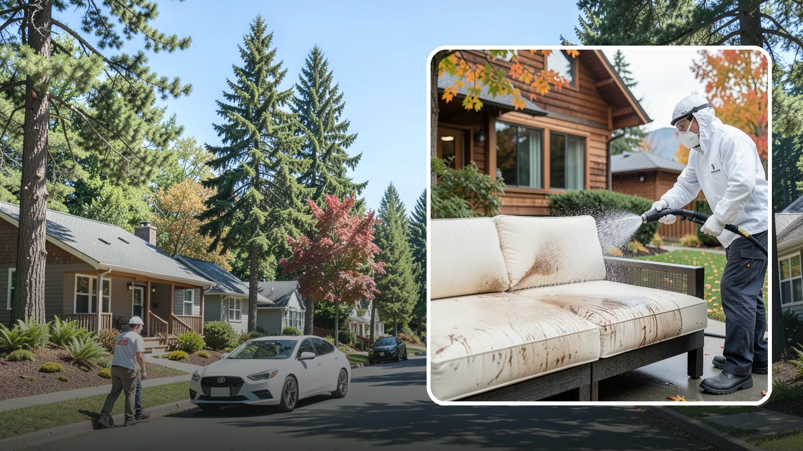 Outdoor Cushion Cleaning in Orting, Pierce County, WA - We wash, sanitize, and dry outdoor cushions to pull out the mustiness that settles in during long PNW wet seasons.