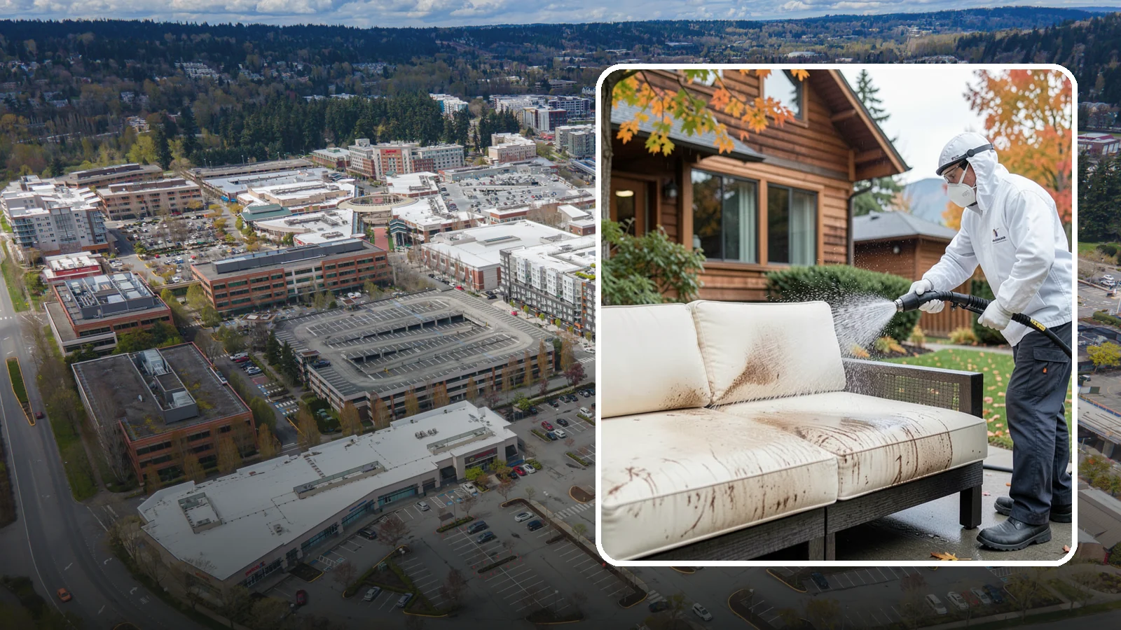 Outdoor Cushion Cleaning in Redmond, King County, WA - We wash, sanitize, and dry outdoor cushions to pull out the mustiness that settles in during long PNW wet seasons.
