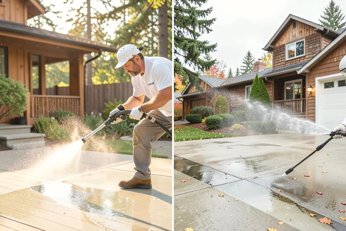 Outdoor Cushion Cleaning in Ruston, Pierce County, WA - Vacuum loose debris and pretreat visible mildew spots