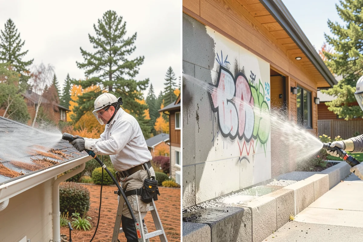 Outdoor Cushion Cleaning in Stanwood, Snohomish County, WA - Vacuum loose debris and pretreat visible mildew spots