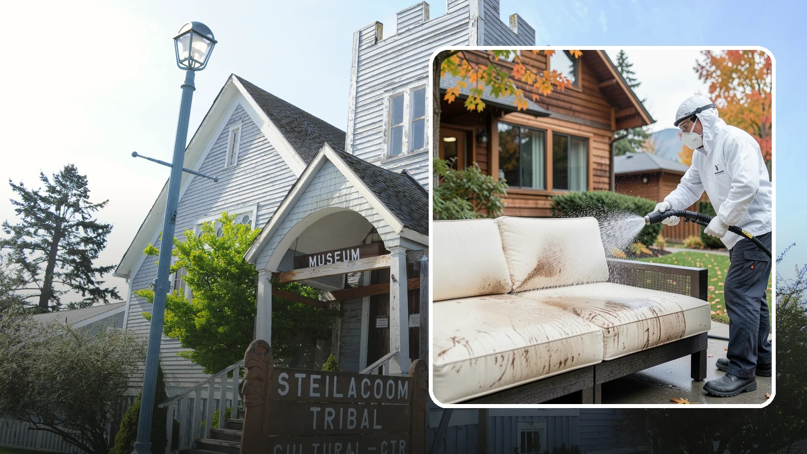 Outdoor Cushion Cleaning in Steilacoom, Pierce County, WA - We wash, sanitize, and dry outdoor cushions to pull out the mustiness that settles in during long PNW wet seasons.