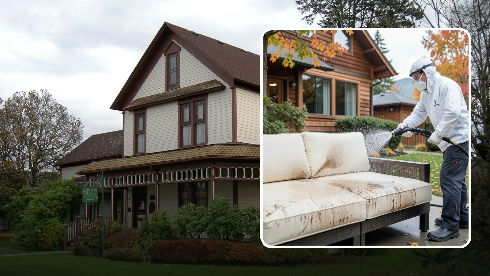 Outdoor Cushion Cleaning in Sumner, Pierce County, WA - We wash, sanitize, and dry outdoor cushions to pull out the mustiness that settles in during long PNW wet seasons.