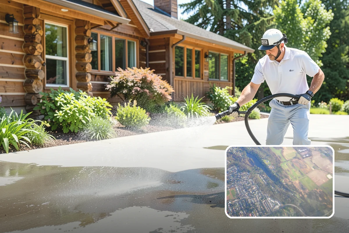 Outdoor Fireplace Cleaning in Algona, King County, WA - Lifts soot and smoke staining from the masonry face