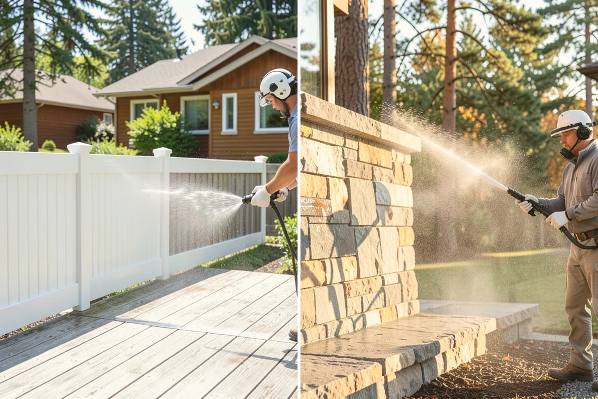Outdoor Fireplace Cleaning in Algona, King County, WA - Clear ash and loose debris from the firebox area
