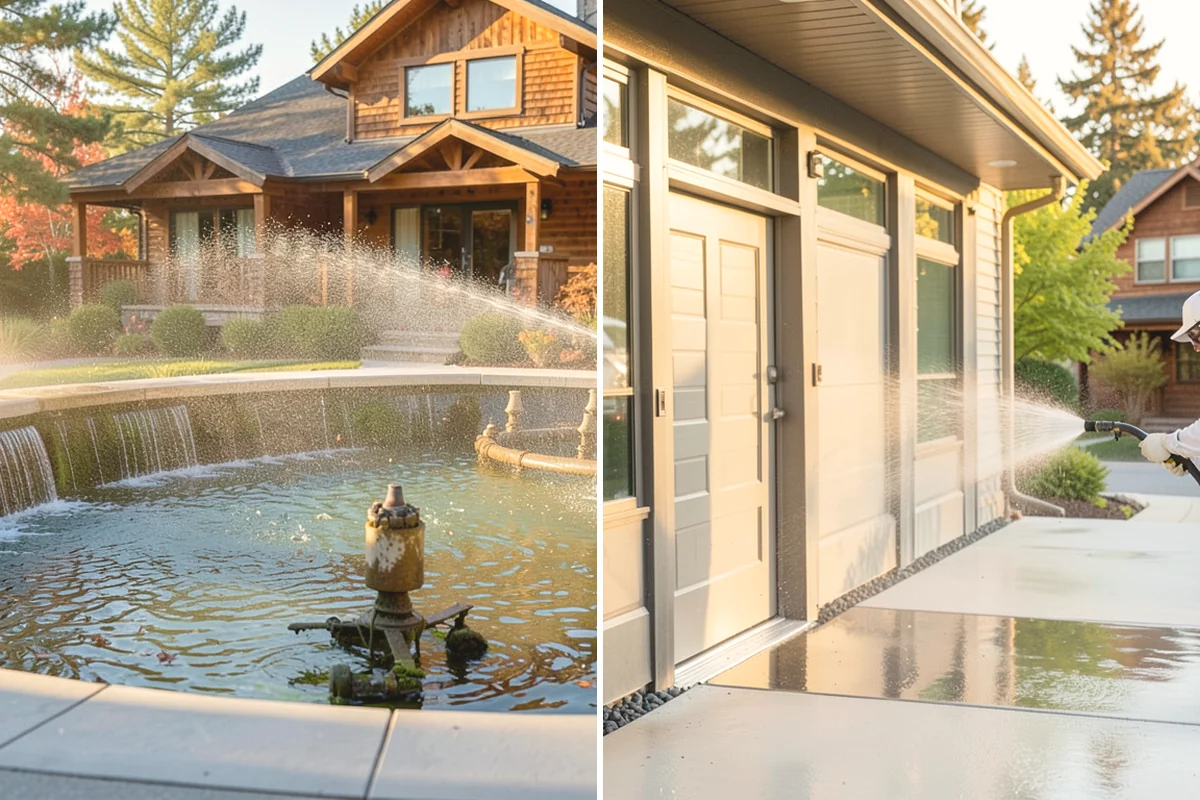Outdoor Fireplace Cleaning in Anacortes, Skagit County, WA - Clear ash and loose debris from the firebox area