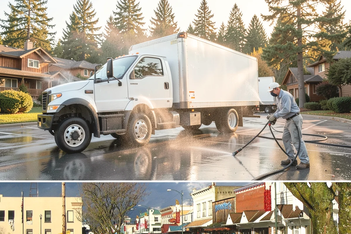Outdoor Fireplace Cleaning in Arlington, Snohomish County, WA - Spring cleaning readies the fireplace for summer evenings, and a dry day helps the masonry treatments work fully.