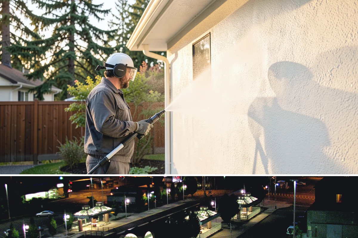 Outdoor Fireplace Cleaning in Auburn, King County, WA - Spring cleaning readies the fireplace for summer evenings, and a dry day helps the masonry treatments work fully.