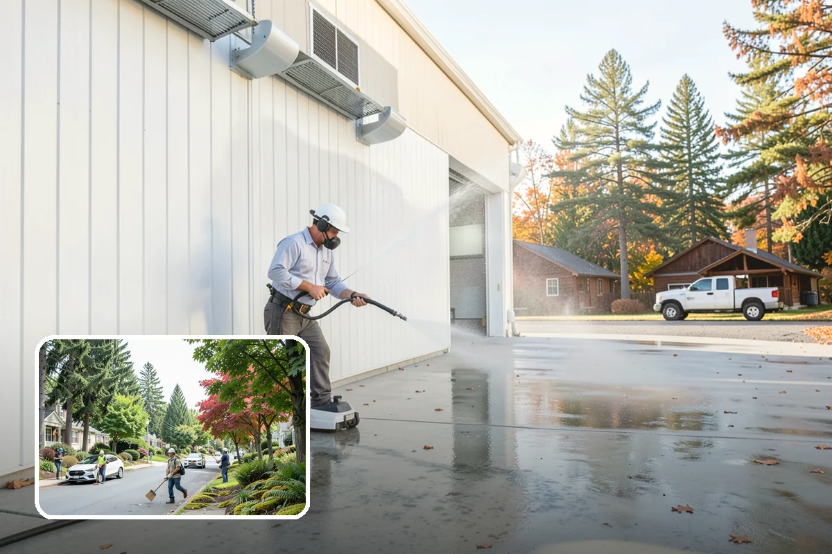 Outdoor Fireplace Cleaning in Beaux Arts Village, King County, WA - Lifts soot and smoke staining from the masonry face