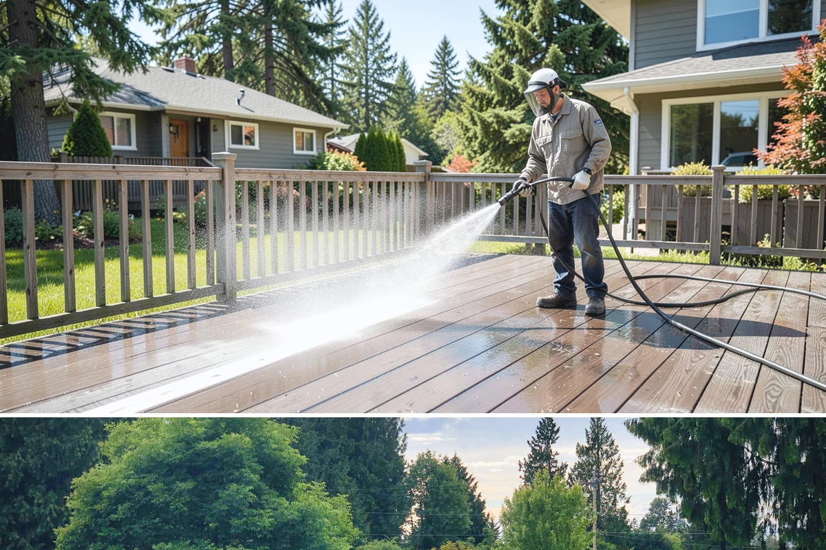 Outdoor Fireplace Cleaning in Bonney Lake, Pierce County, WA - Spring cleaning readies the fireplace for summer evenings, and a dry day helps the masonry treatments work fully.