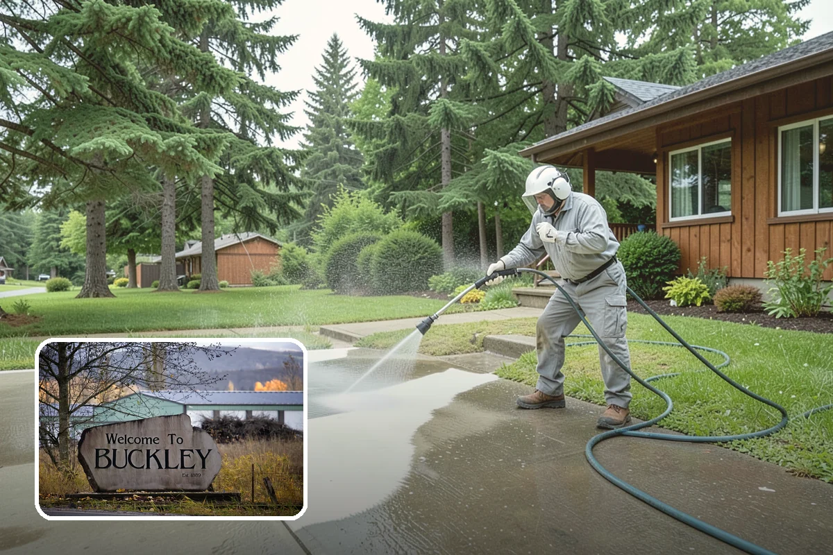 Outdoor Fireplace Cleaning in Buckley, Pierce County, WA - Lifts soot and smoke staining from the masonry face
