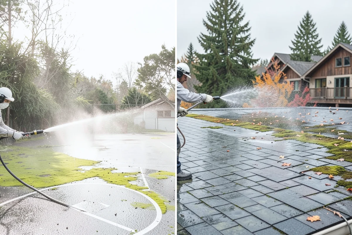 Outdoor Fireplace Cleaning in Buckley, Pierce County, WA - Clear ash and loose debris from the firebox area
