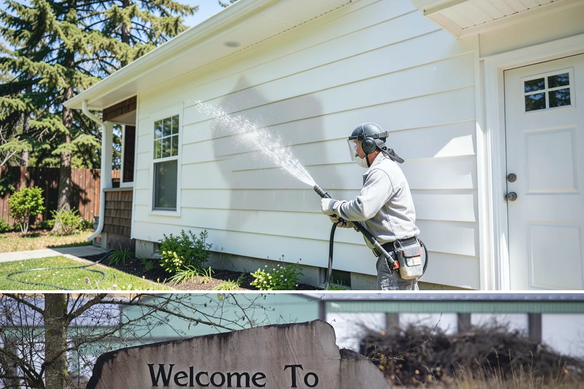 Outdoor Fireplace Cleaning in Buckley, Pierce County, WA - Spring cleaning readies the fireplace for summer evenings, and a dry day helps the masonry treatments work fully.