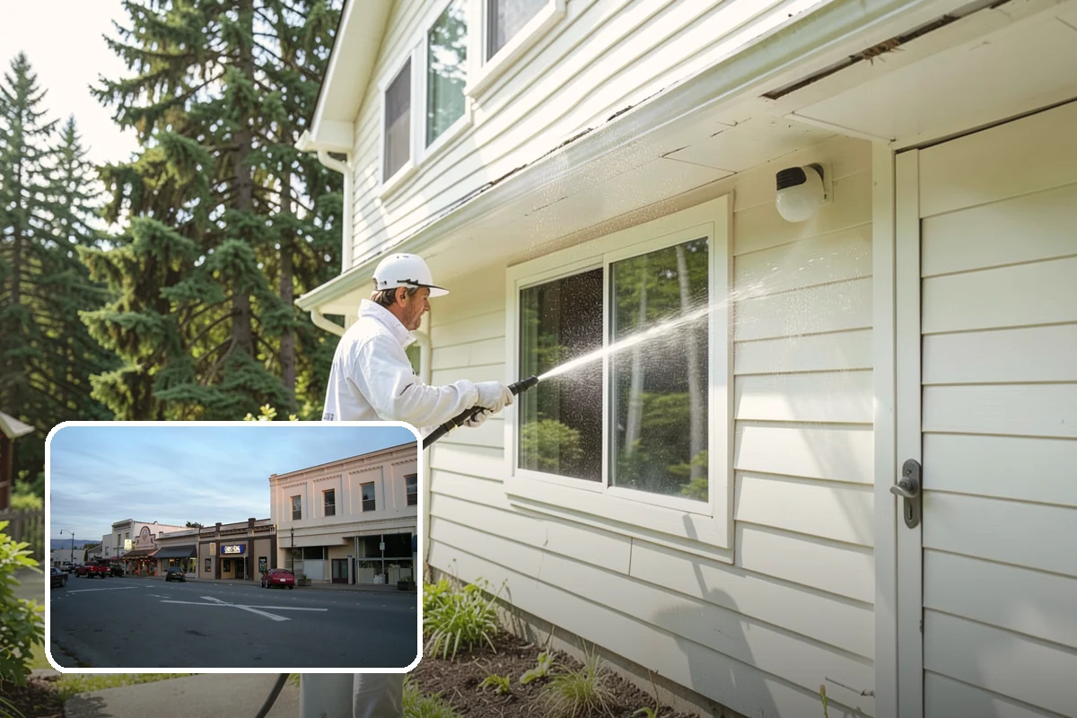 Outdoor Fireplace Cleaning in Burlington, Skagit County, WA - Lifts soot and smoke staining from the masonry face