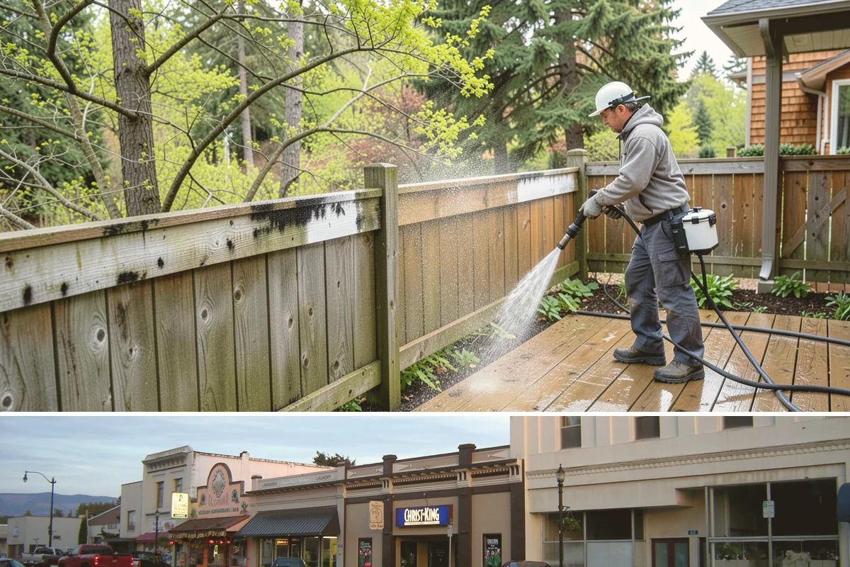 Outdoor Fireplace Cleaning in Burlington, Skagit County, WA - Spring cleaning readies the fireplace for summer evenings, and a dry day helps the masonry treatments work fully.