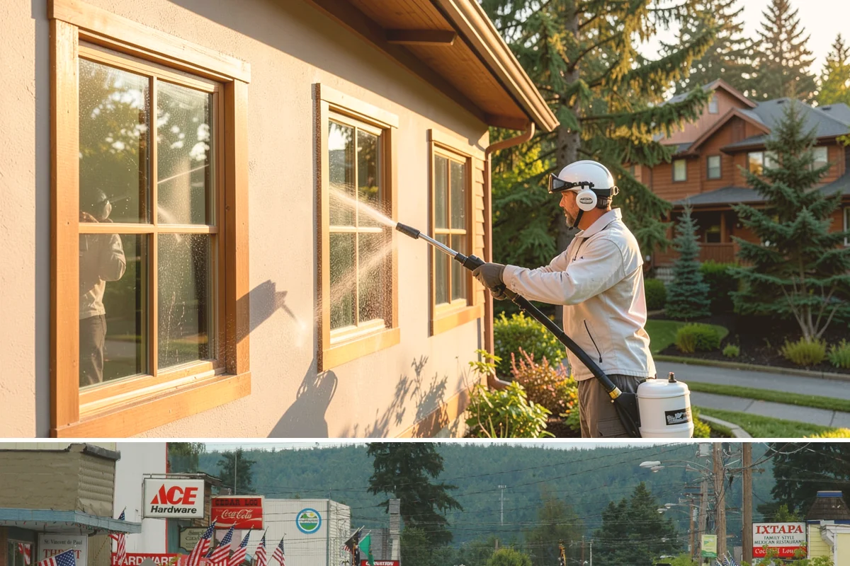 Outdoor Fireplace Cleaning in Carnation, King County, WA - Spring cleaning readies the fireplace for summer evenings, and a dry day helps the masonry treatments work fully.