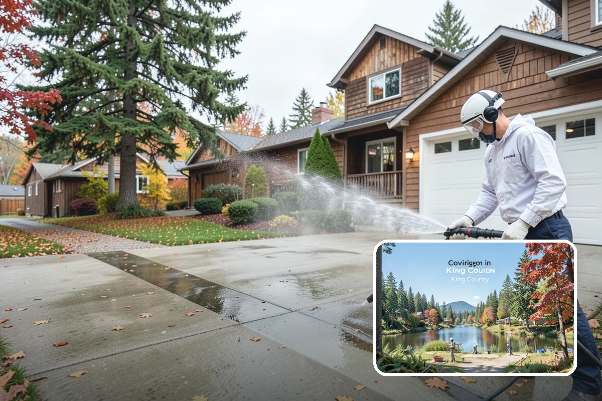 Outdoor Fireplace Cleaning in Covington, King County, WA - Lifts soot and smoke staining from the masonry face