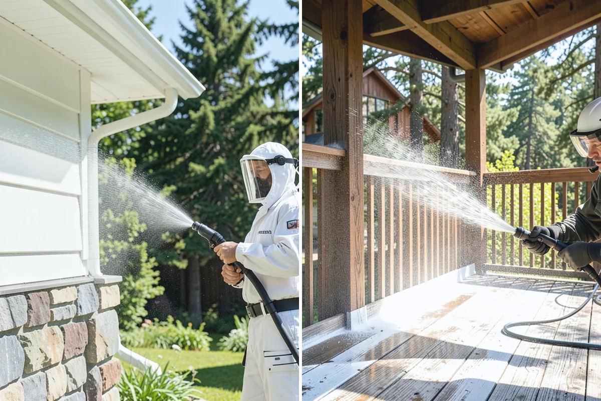 Outdoor Fireplace Cleaning in Darrington, Snohomish County, WA - Clear ash and loose debris from the firebox area