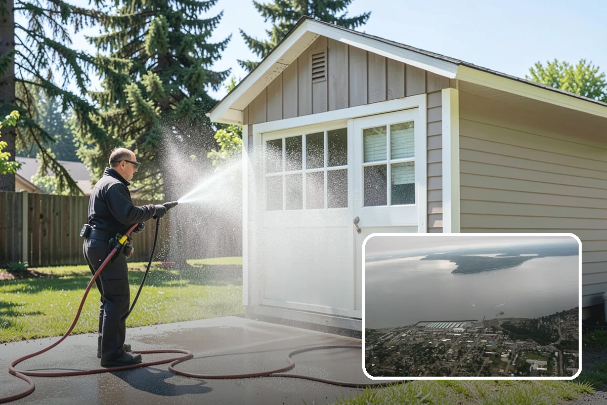 Outdoor Fireplace Cleaning in Des Moines, King County, WA - Lifts soot and smoke staining from the masonry face