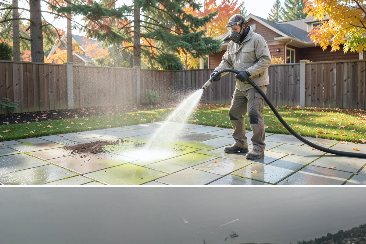 Outdoor Fireplace Cleaning in Des Moines, King County, WA - Spring cleaning readies the fireplace for summer evenings, and a dry day helps the masonry treatments work fully.