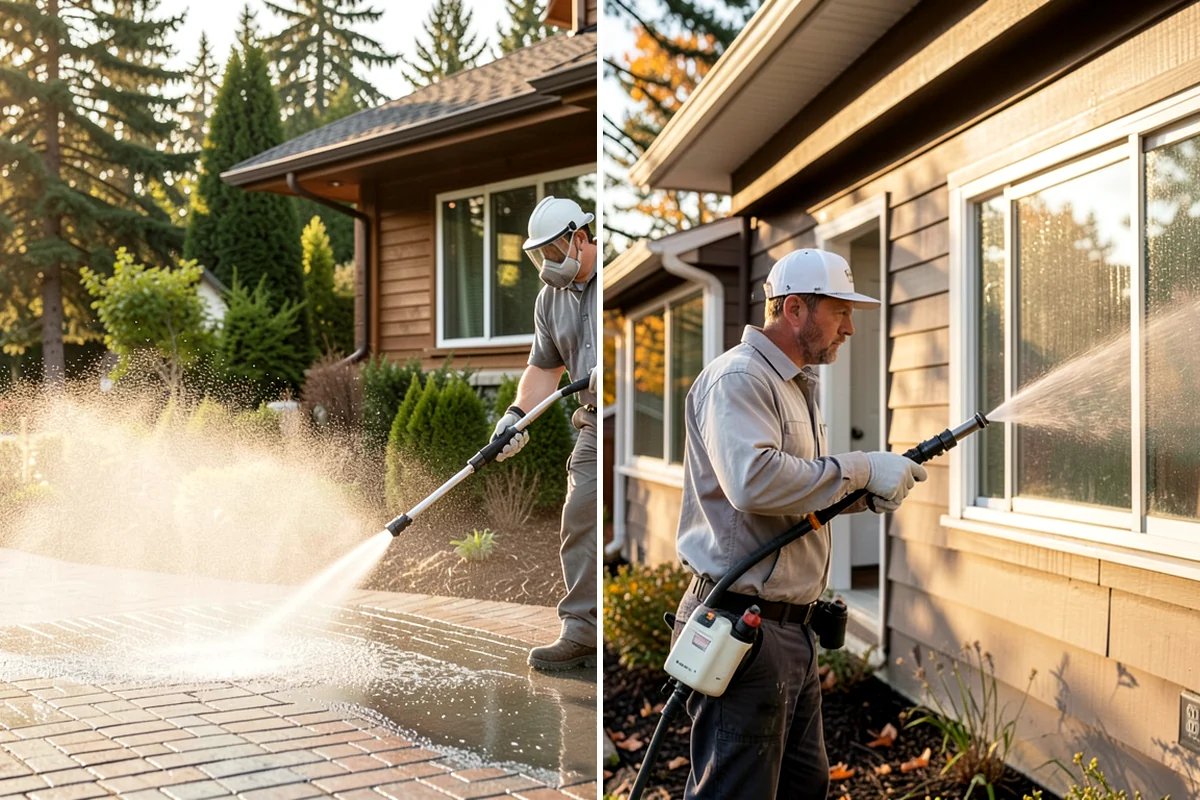 Outdoor Fireplace Cleaning in DuPont, Pierce County, WA - Clear ash and loose debris from the firebox area