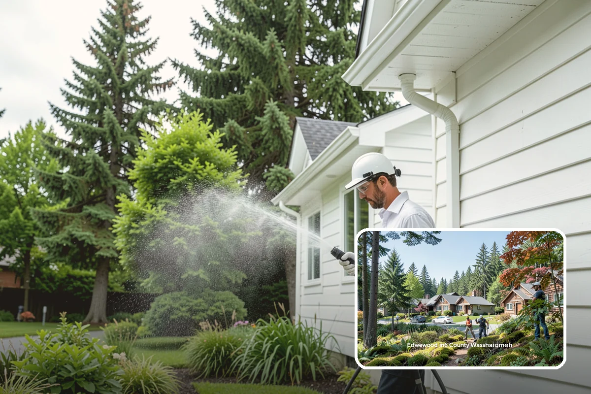 Outdoor Fireplace Cleaning in Edgewood, Pierce County, WA - Lifts soot and smoke staining from the masonry face
