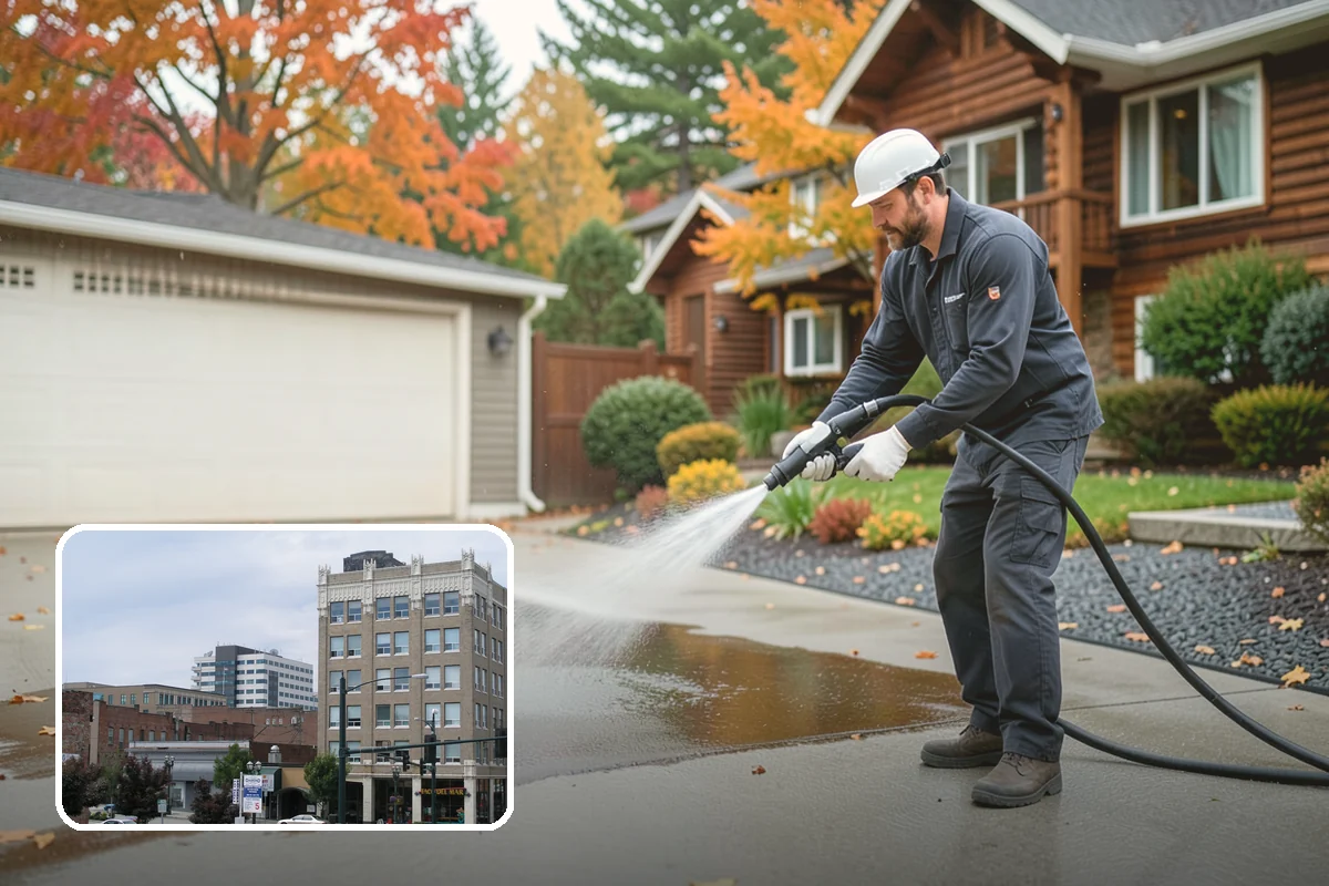 Outdoor Fireplace Cleaning in Everett, Snohomish County, WA - Lifts soot and smoke staining from the masonry face
