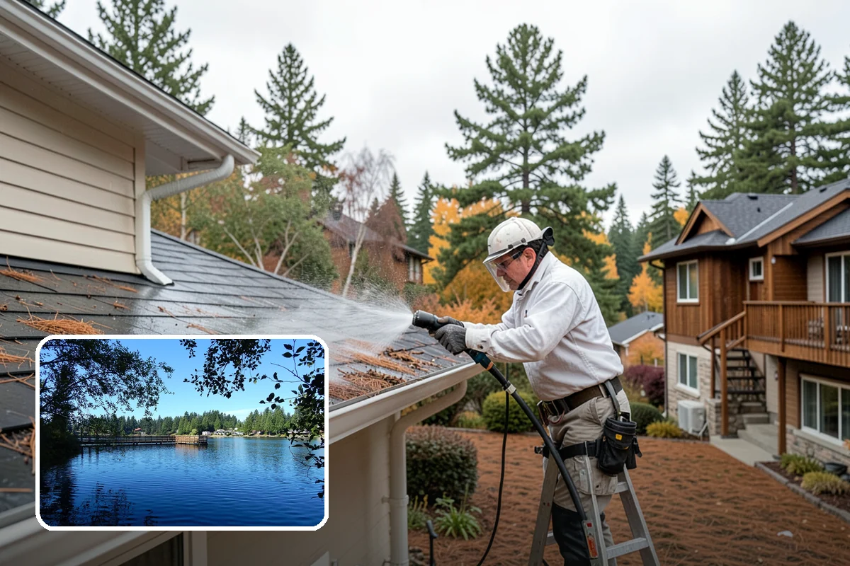 Outdoor Fireplace Cleaning in Federal Way, King County, WA - Lifts soot and smoke staining from the masonry face