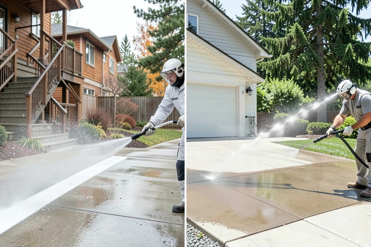 Outdoor Fireplace Cleaning in Federal Way, King County, WA - Clear ash and loose debris from the firebox area