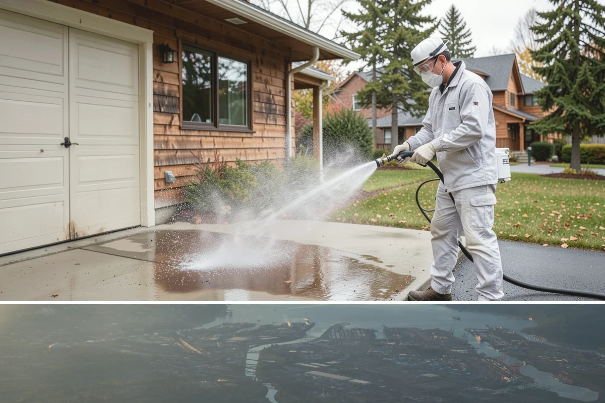 Outdoor Fireplace Cleaning in Fife, Pierce County, WA - Spring cleaning readies the fireplace for summer evenings, and a dry day helps the masonry treatments work fully.