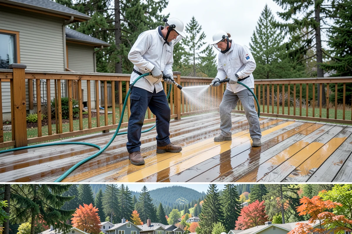 Outdoor Fireplace Cleaning in Fircrest, Pierce County, WA - Spring cleaning readies the fireplace for summer evenings, and a dry day helps the masonry treatments work fully.