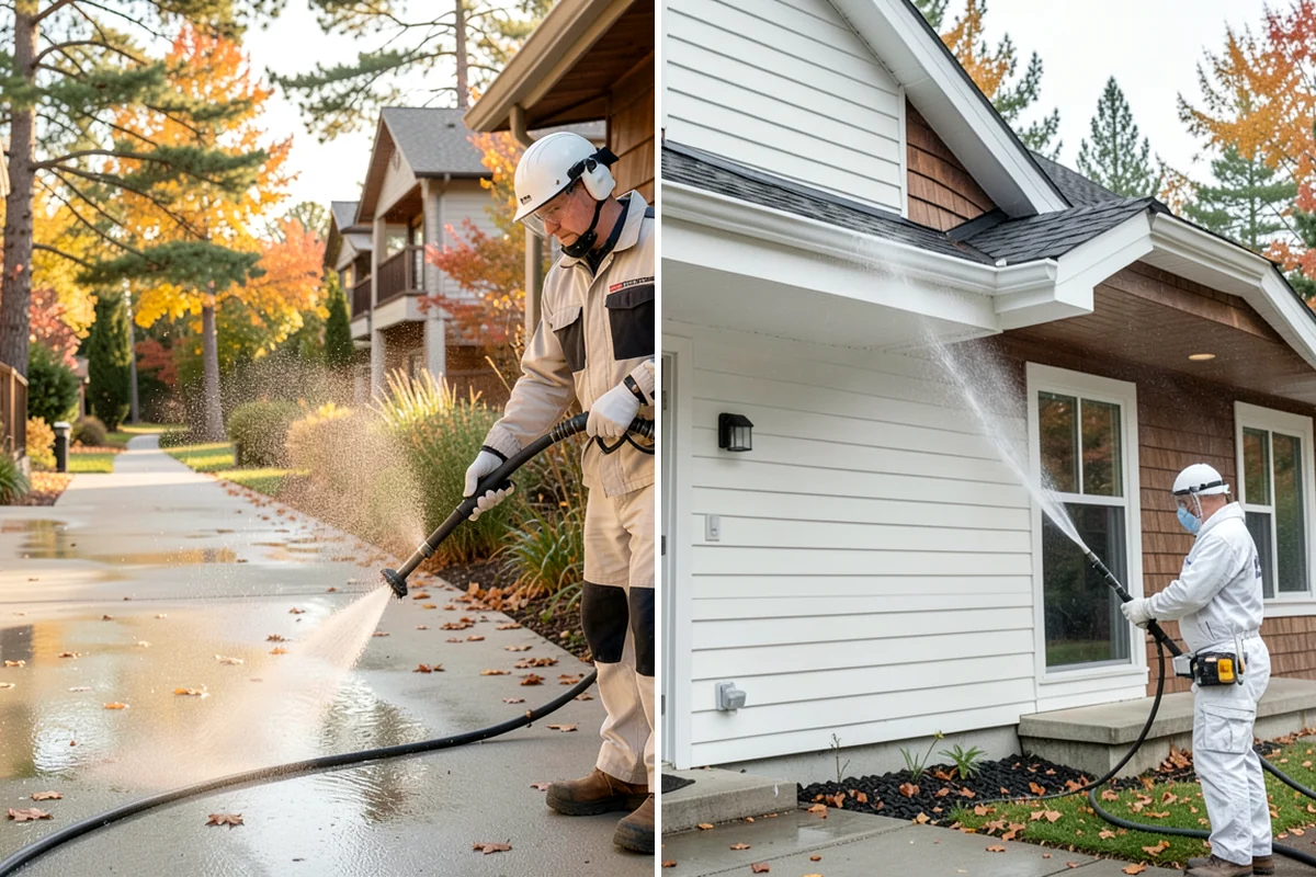 Outdoor Fireplace Cleaning in Gig Harbor, Pierce County, WA - Clear ash and loose debris from the firebox area