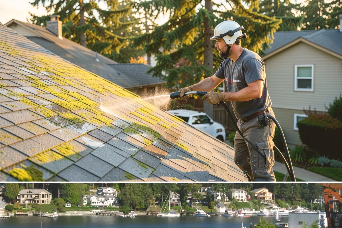 Outdoor Fireplace Cleaning in Gig Harbor, Pierce County, WA - Spring cleaning readies the fireplace for summer evenings, and a dry day helps the masonry treatments work fully.