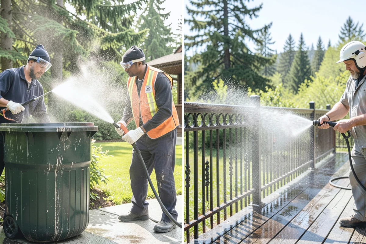 Outdoor Fireplace Cleaning in Granite Falls, Snohomish County, WA - Clear ash and loose debris from the firebox area