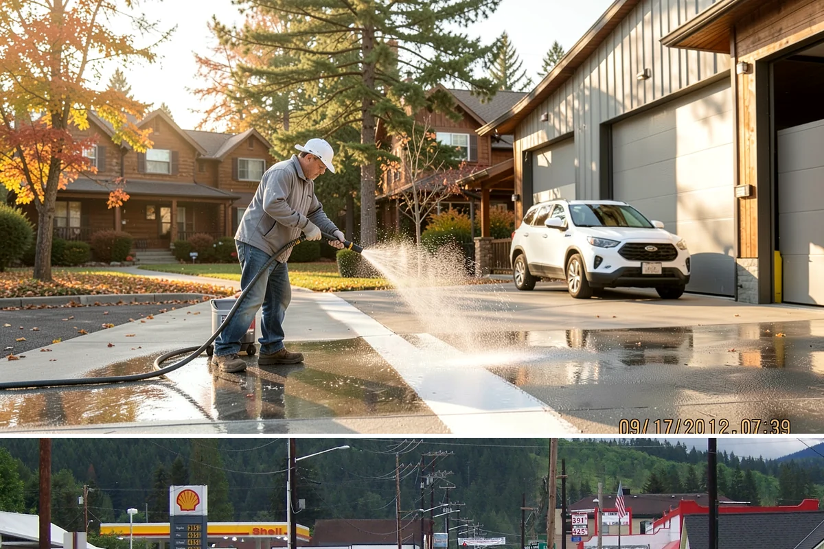 Outdoor Fireplace Cleaning in Granite Falls, Snohomish County, WA - Spring cleaning readies the fireplace for summer evenings, and a dry day helps the masonry treatments work fully.