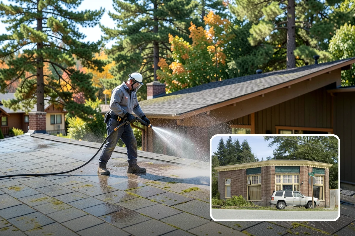 Outdoor Fireplace Cleaning in Hamilton, Skagit County, WA - Lifts soot and smoke staining from the masonry face