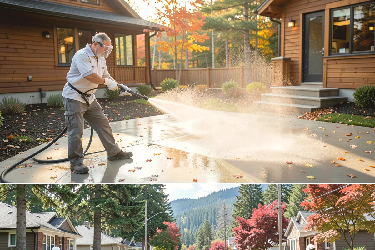 Outdoor Fireplace Cleaning in Hunts Point, King County, WA - Spring cleaning readies the fireplace for summer evenings, and a dry day helps the masonry treatments work fully.