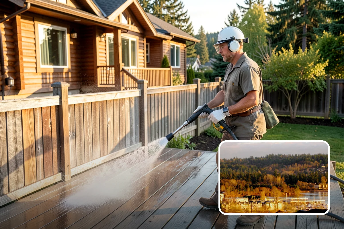 Outdoor Fireplace Cleaning in Kenmore, King County, WA - Lifts soot and smoke staining from the masonry face