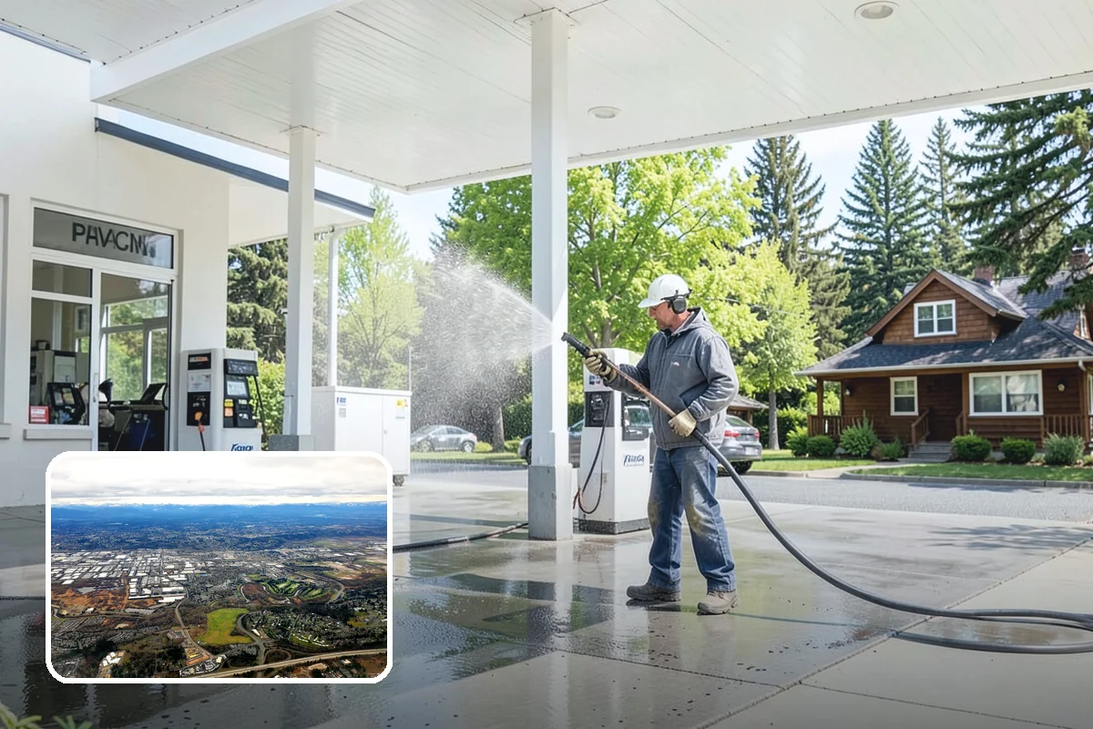 Outdoor Fireplace Cleaning in Kent, King County, WA - Lifts soot and smoke staining from the masonry face