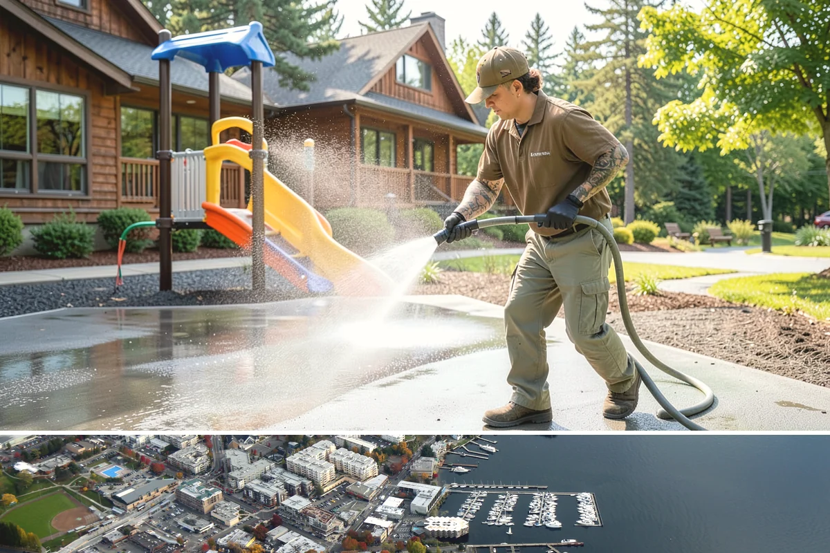 Outdoor Fireplace Cleaning in Kirkland, King County, WA - Spring cleaning readies the fireplace for summer evenings, and a dry day helps the masonry treatments work fully.
