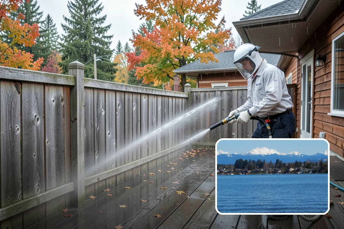 Outdoor Fireplace Cleaning in Lake Stevens, Snohomish County, WA - Lifts soot and smoke staining from the masonry face