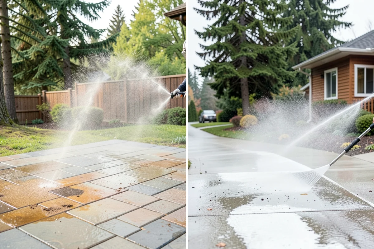 Outdoor Fireplace Cleaning in Lakewood, Pierce County, WA - Clear ash and loose debris from the firebox area