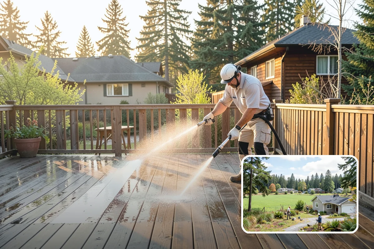 Outdoor Fireplace Cleaning in Lyman, Skagit County, WA - Lifts soot and smoke staining from the masonry face