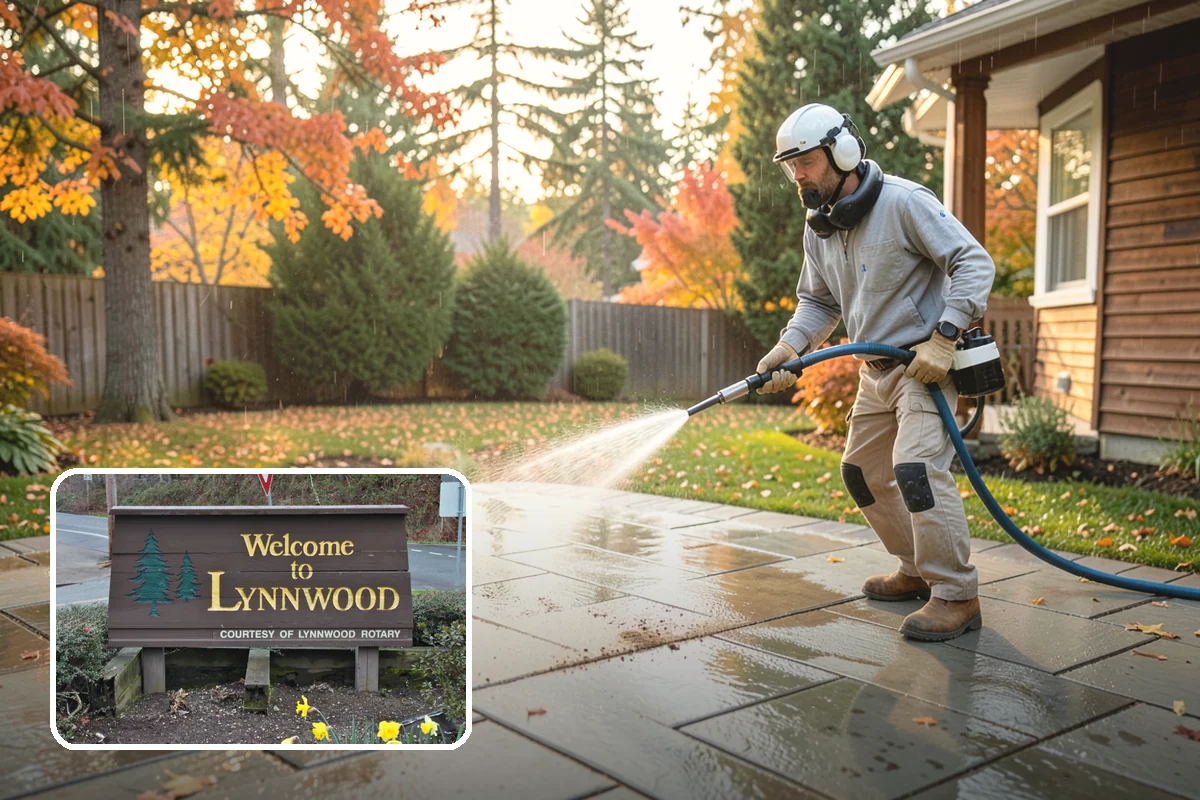 Outdoor Fireplace Cleaning in Lynnwood, Snohomish County, WA - Lifts soot and smoke staining from the masonry face