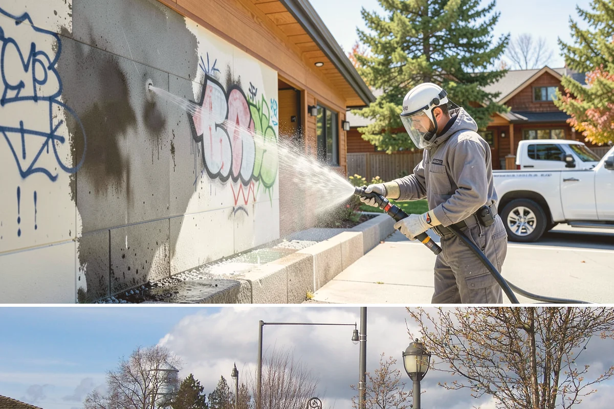 Outdoor Fireplace Cleaning in Marysville, Snohomish County, WA - Spring cleaning readies the fireplace for summer evenings, and a dry day helps the masonry treatments work fully.
