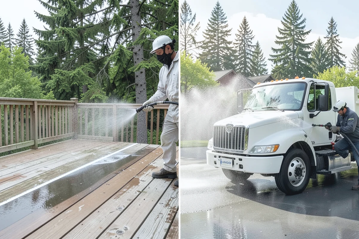 Outdoor Fireplace Cleaning in Medina, King County, WA - Clear ash and loose debris from the firebox area