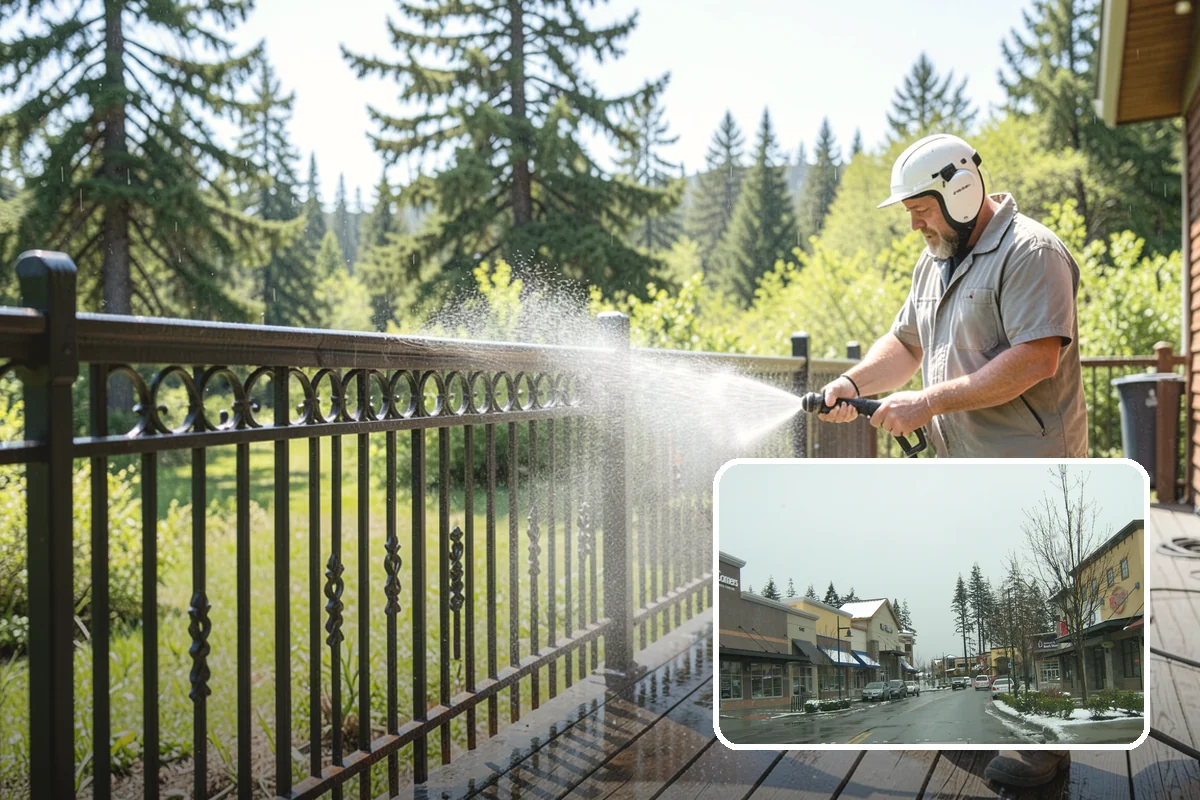 Outdoor Fireplace Cleaning in Mill Creek, Snohomish County, WA - Lifts soot and smoke staining from the masonry face