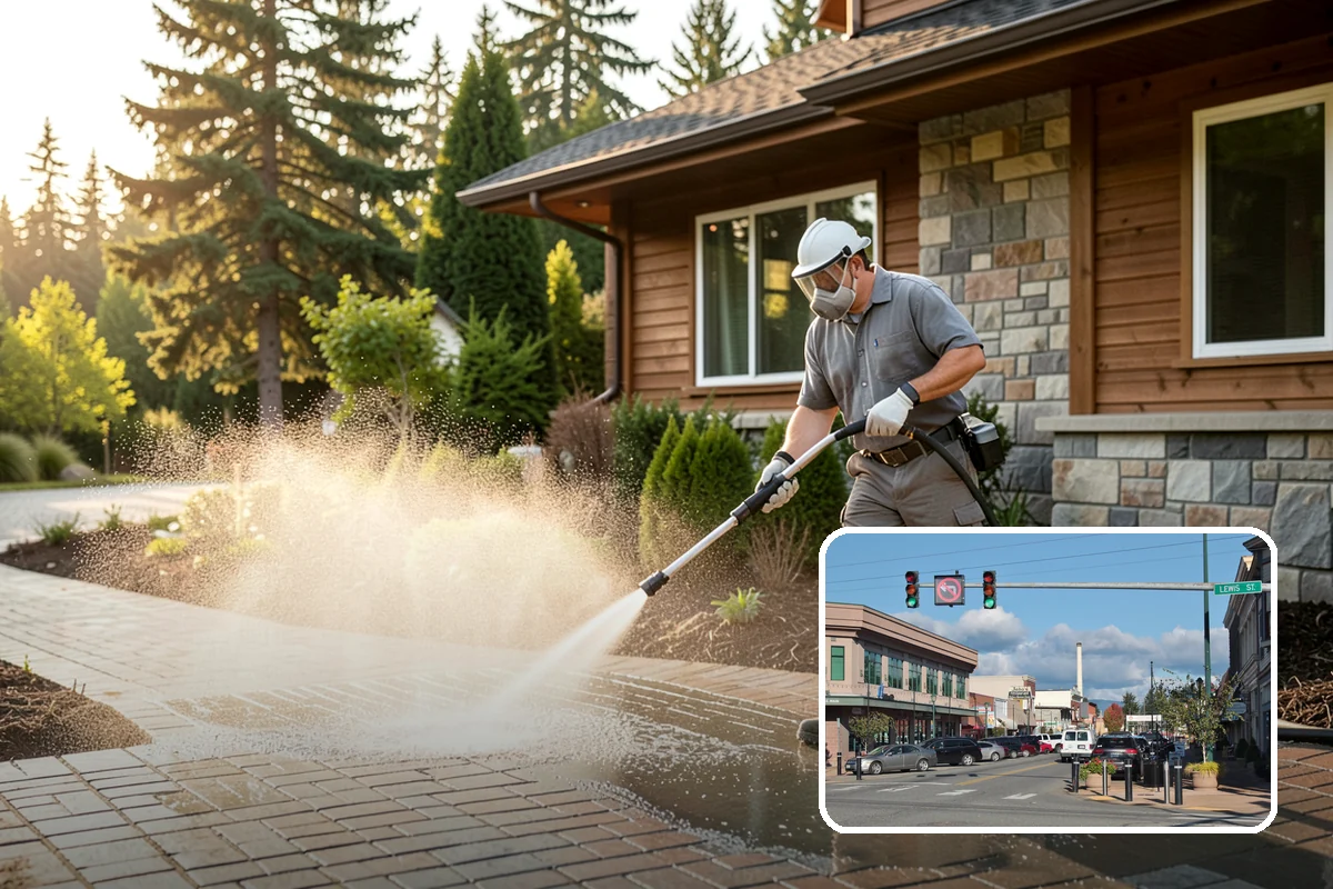 Outdoor Fireplace Cleaning in Monroe, Snohomish County, WA - Lifts soot and smoke staining from the masonry face